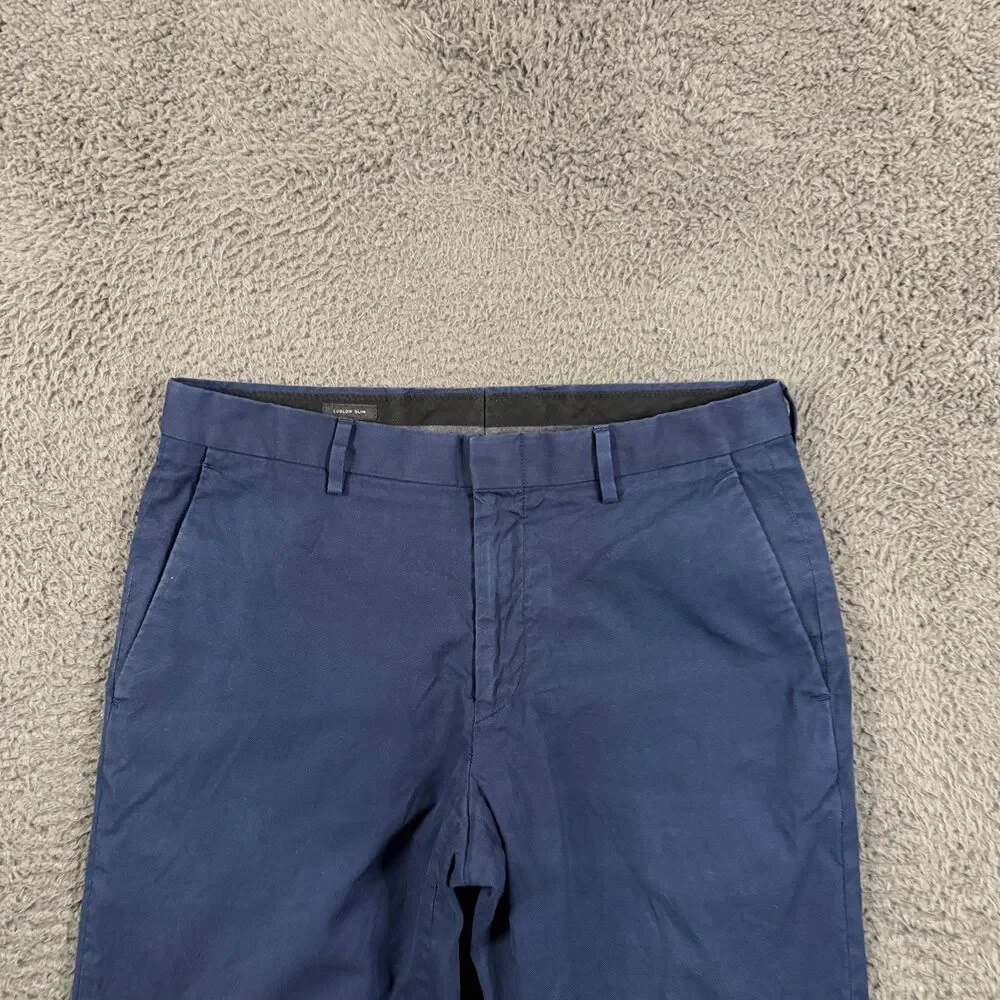 J Crew Pants Mens 30x30 Blue Ludlow Slim Fit Chino Carpini Cotton Preppy Casual